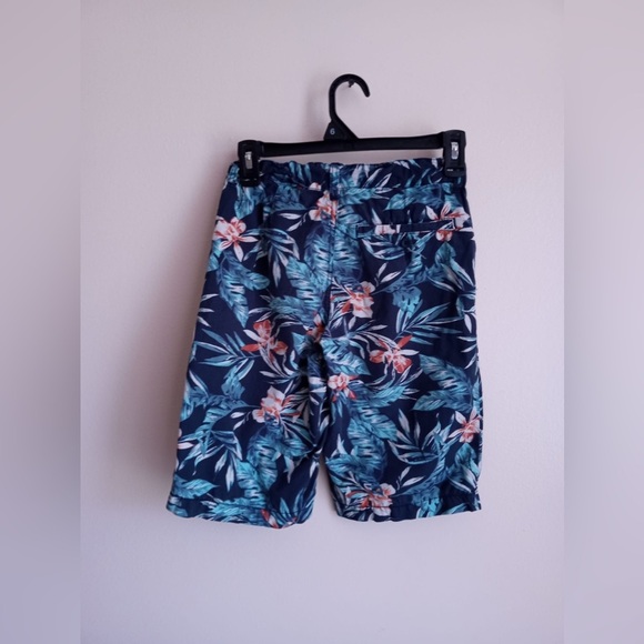 Old Navy Boys Swim Trunks Board Shorts swimsuit floral waves‎  size12 cotton - Picture 4 of 16